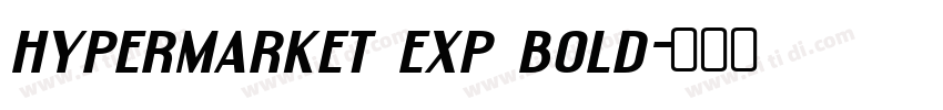 hypermarket exp bold字体转换